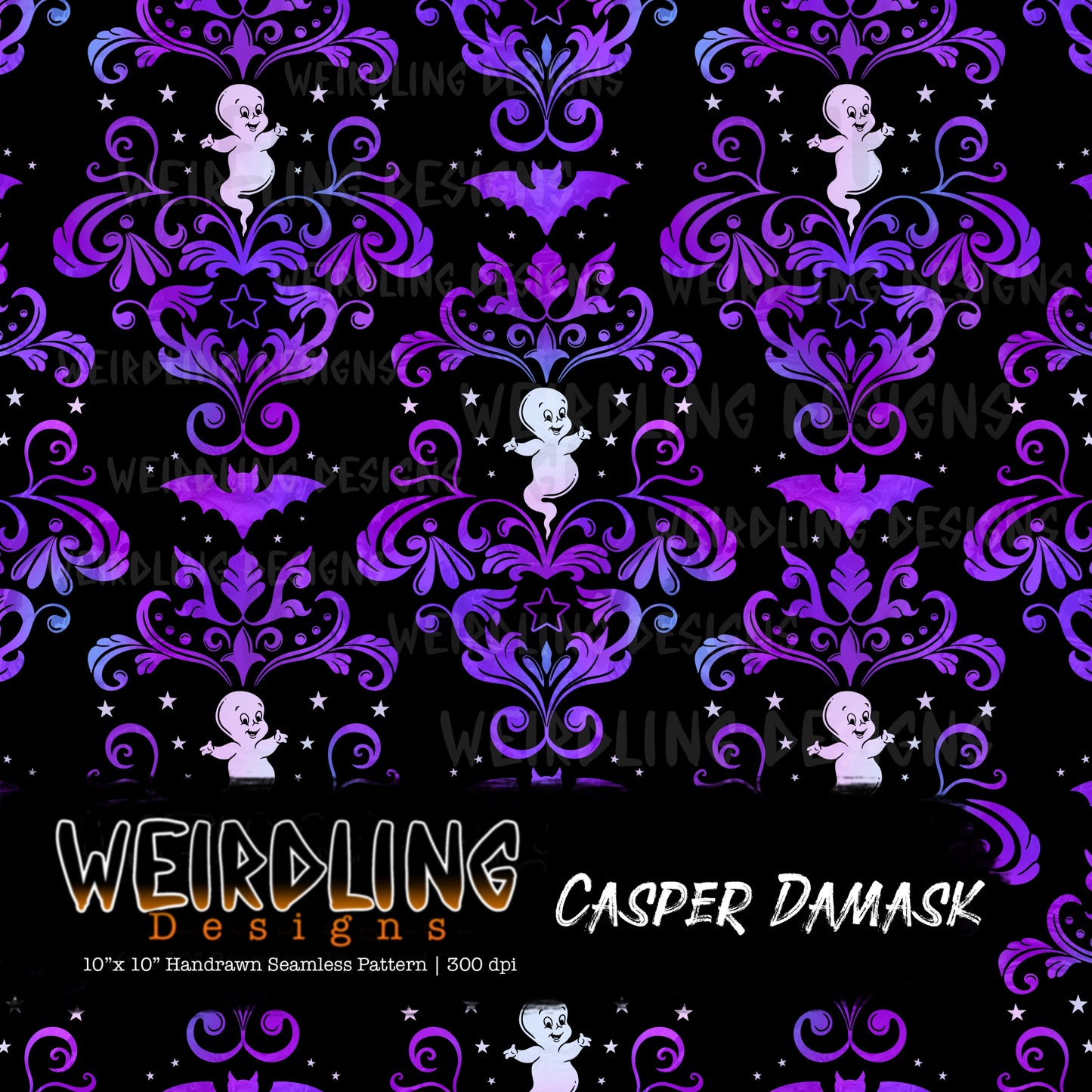 Casper Damask - Limited Seamless Design - 6 Colourways