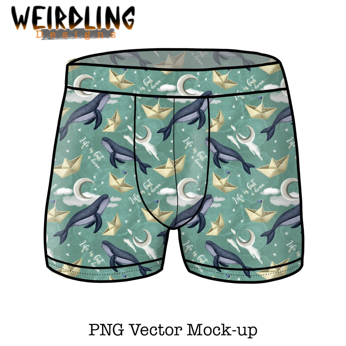 Boxer Shorts - Vector Mockup