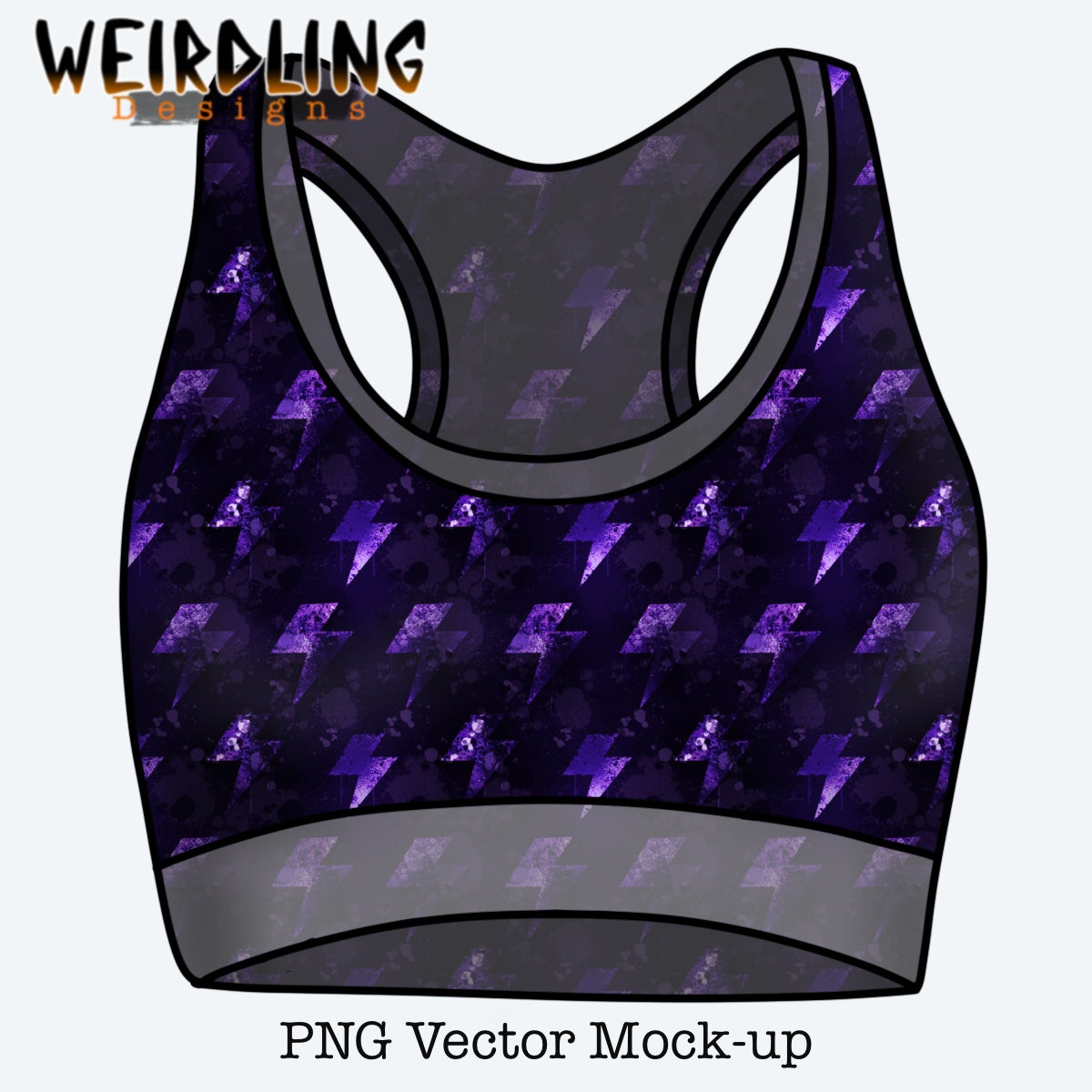 Sports Bra/Crop - Vector Mockup