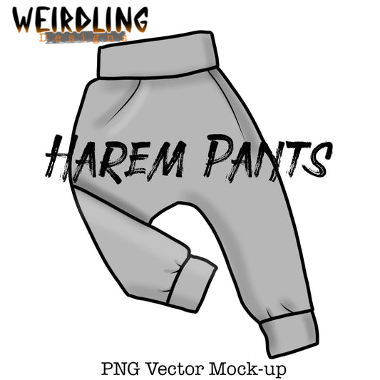 Harem Pants - Vector Mockup