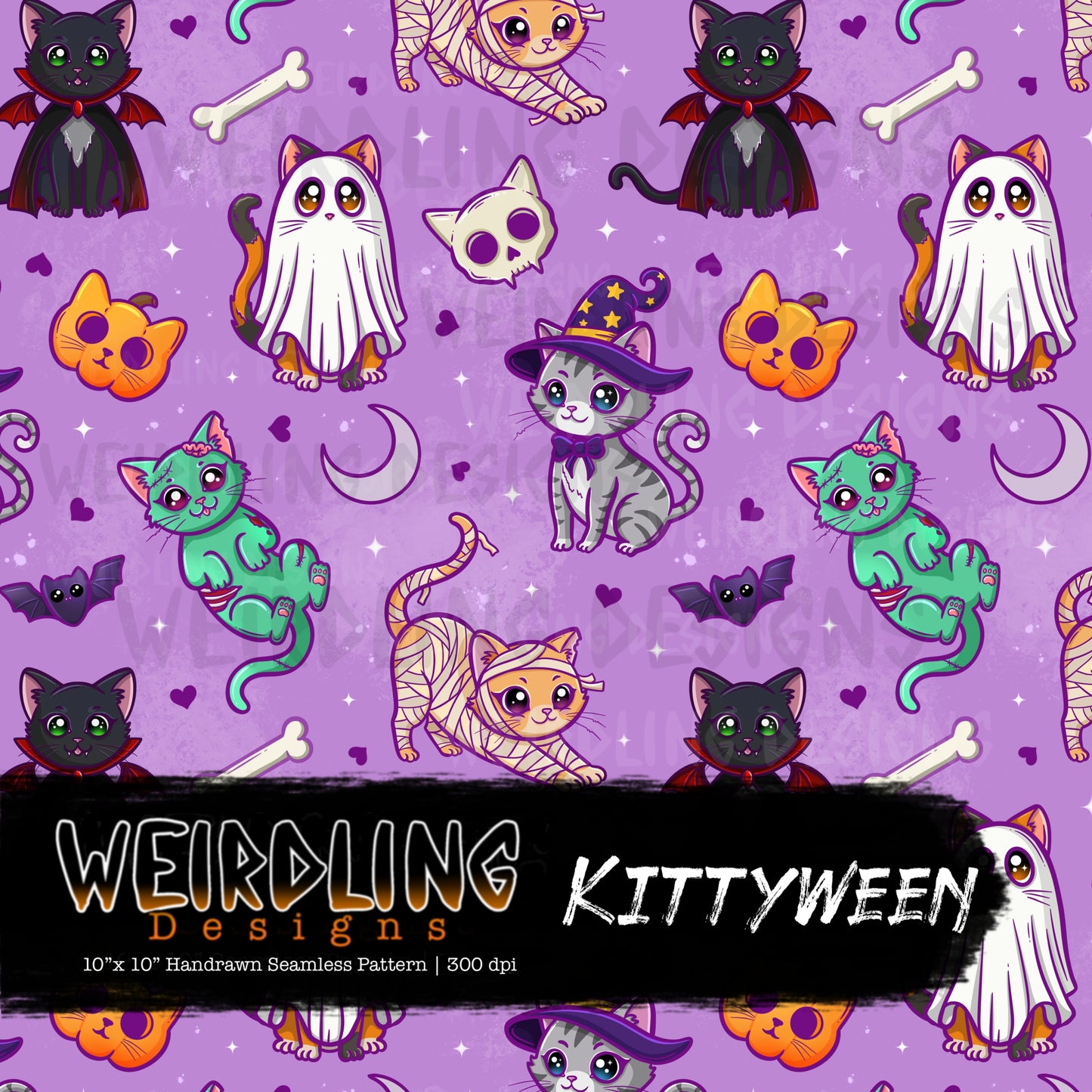 Kittyween - Limited Seamless Design - 5 Colourways