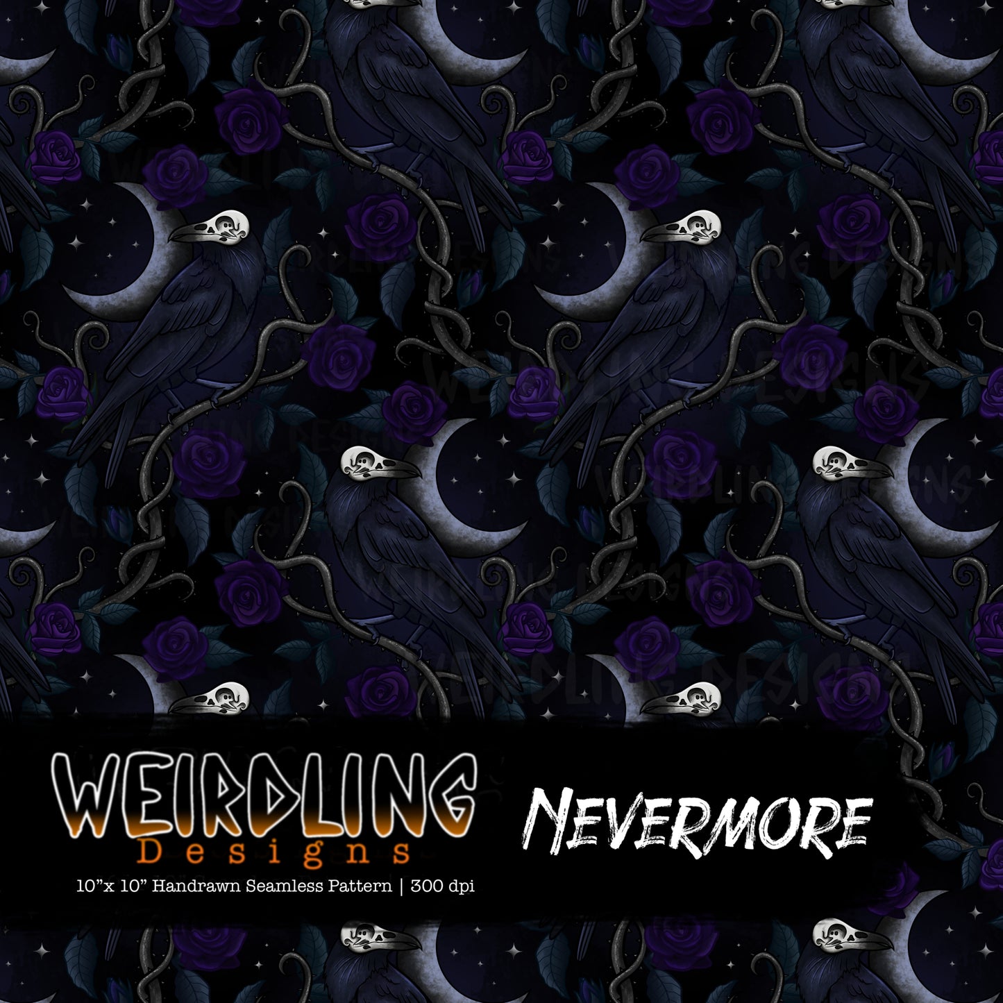 Nevermore - Limited Seamless Design - 5 Colourways