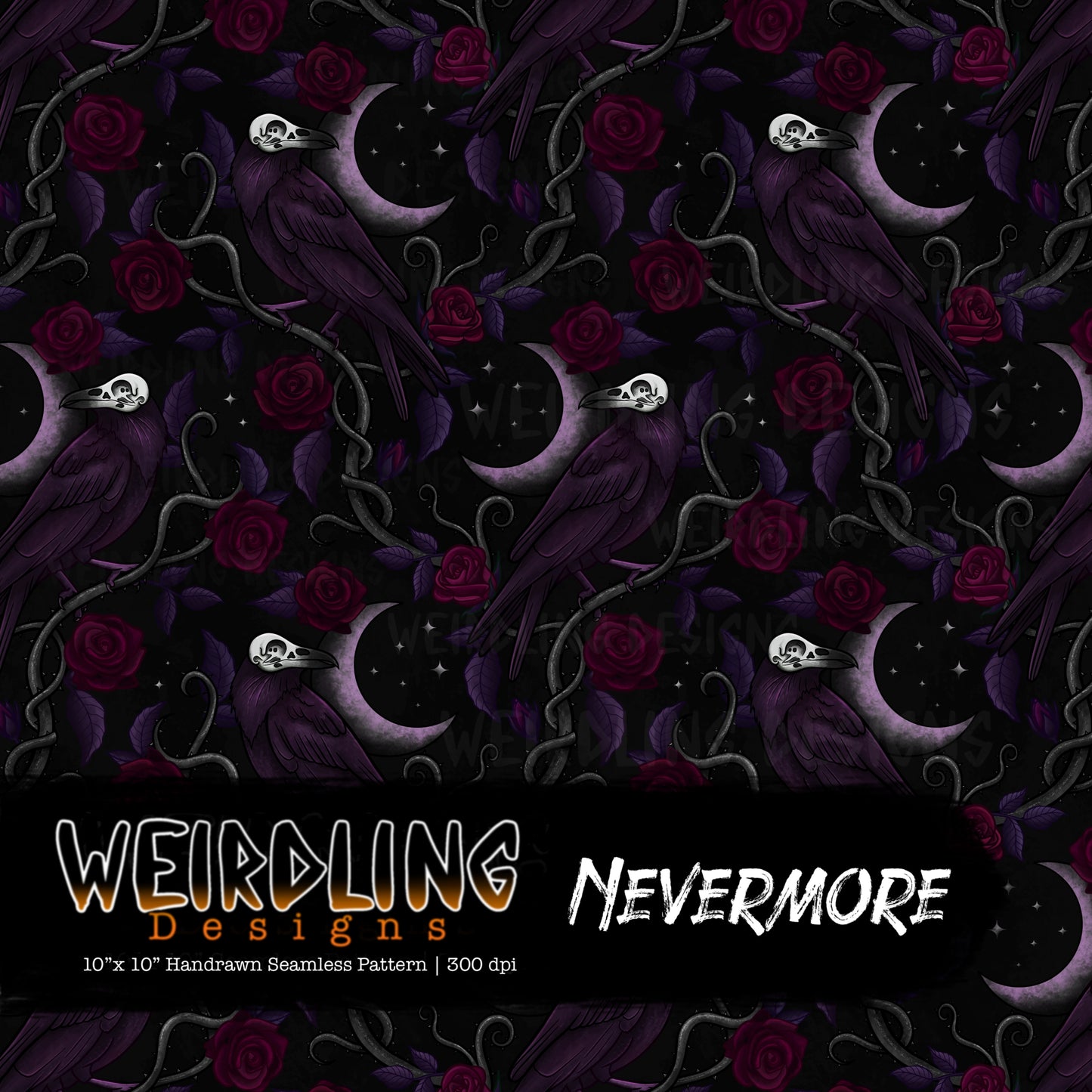 Nevermore - Limited Seamless Design - 5 Colourways