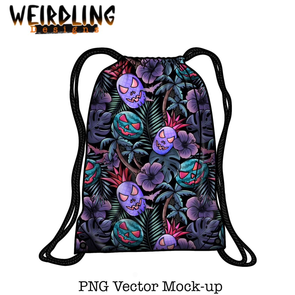 Drawstring Bag - Vector Mockup