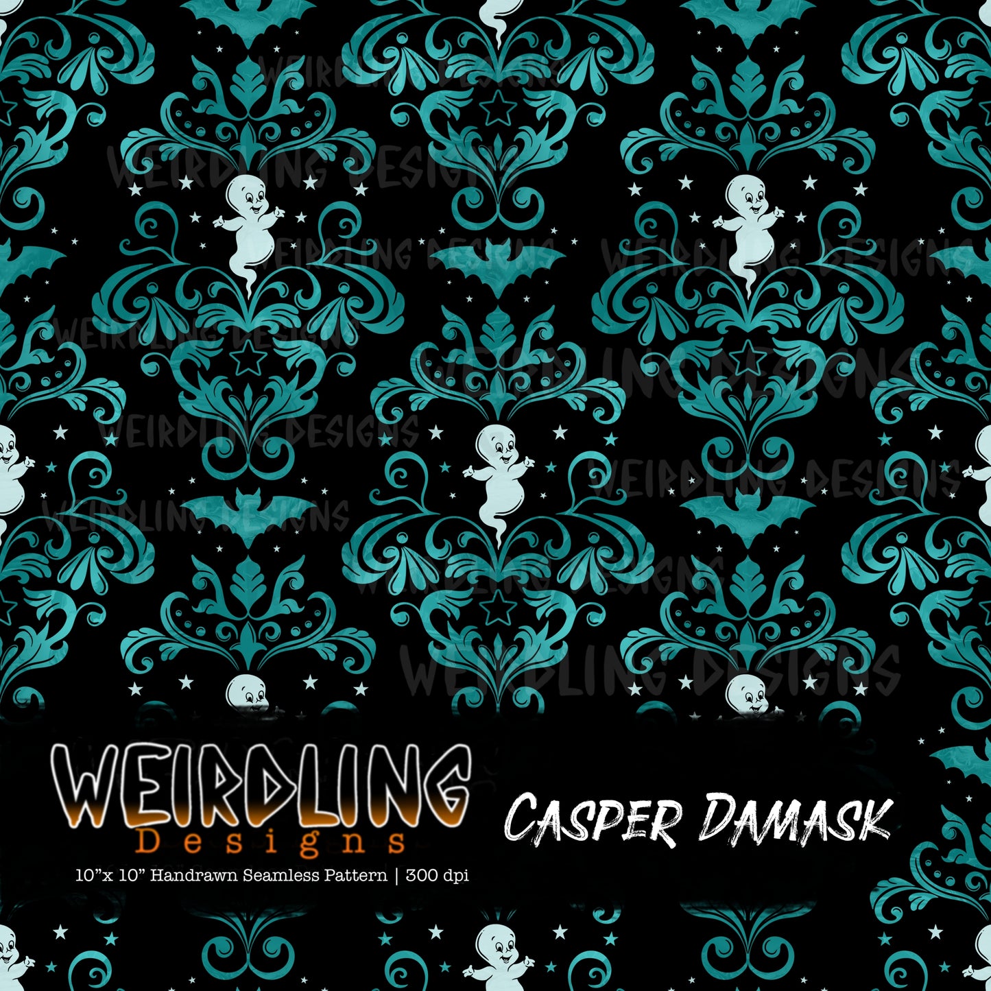 Casper Damask - Limited Seamless Design - 6 Colourways