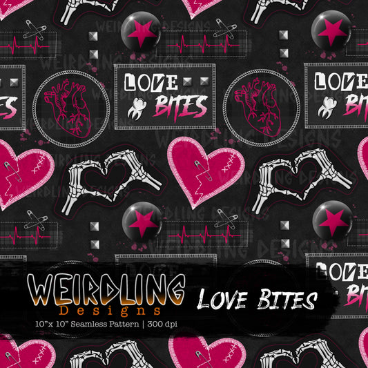 Love Bites - Limited Seamless Design - 3 Colourways