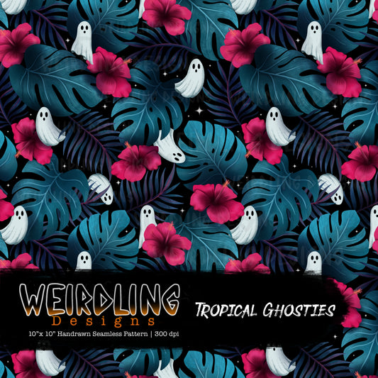 Tropical Ghosties- Limited Seamless Design- 6 Colourways