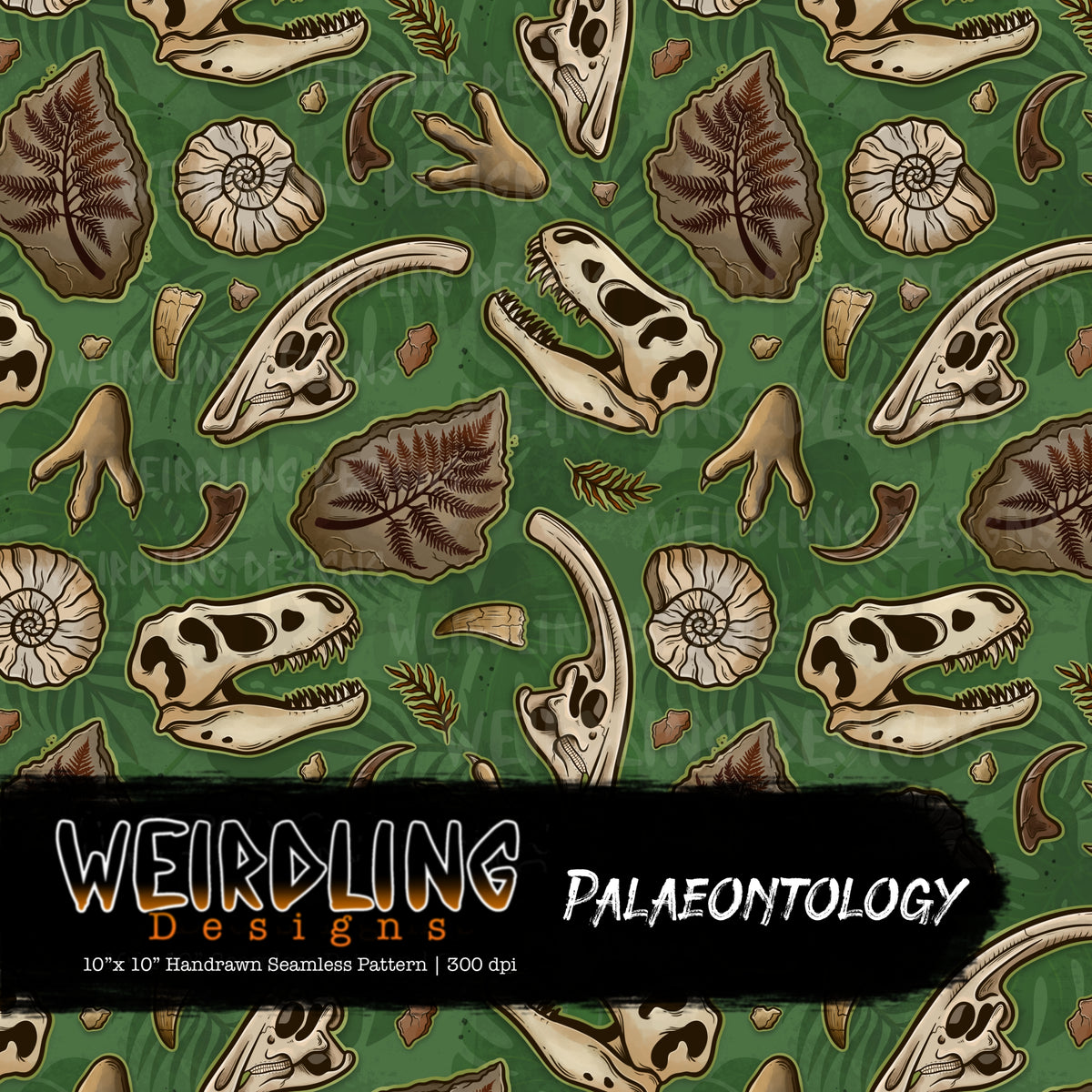 Palaeontology- Limited Seamless Design - 8 Colourways