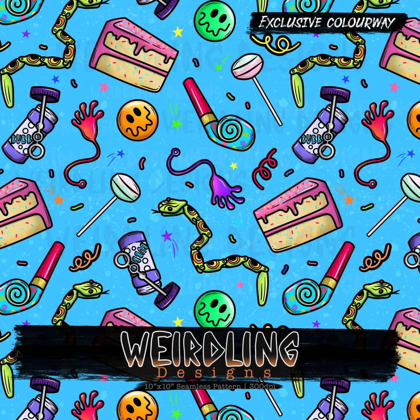 Party Bag - Exclusive Seamless Design - 8 Colourways