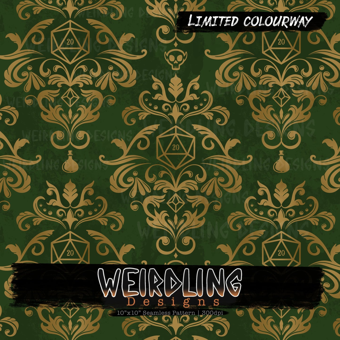 Dungeons & Damask - Limited Seamless Design - 9 Colourways