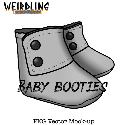 Baby Booties - Vector Mockup