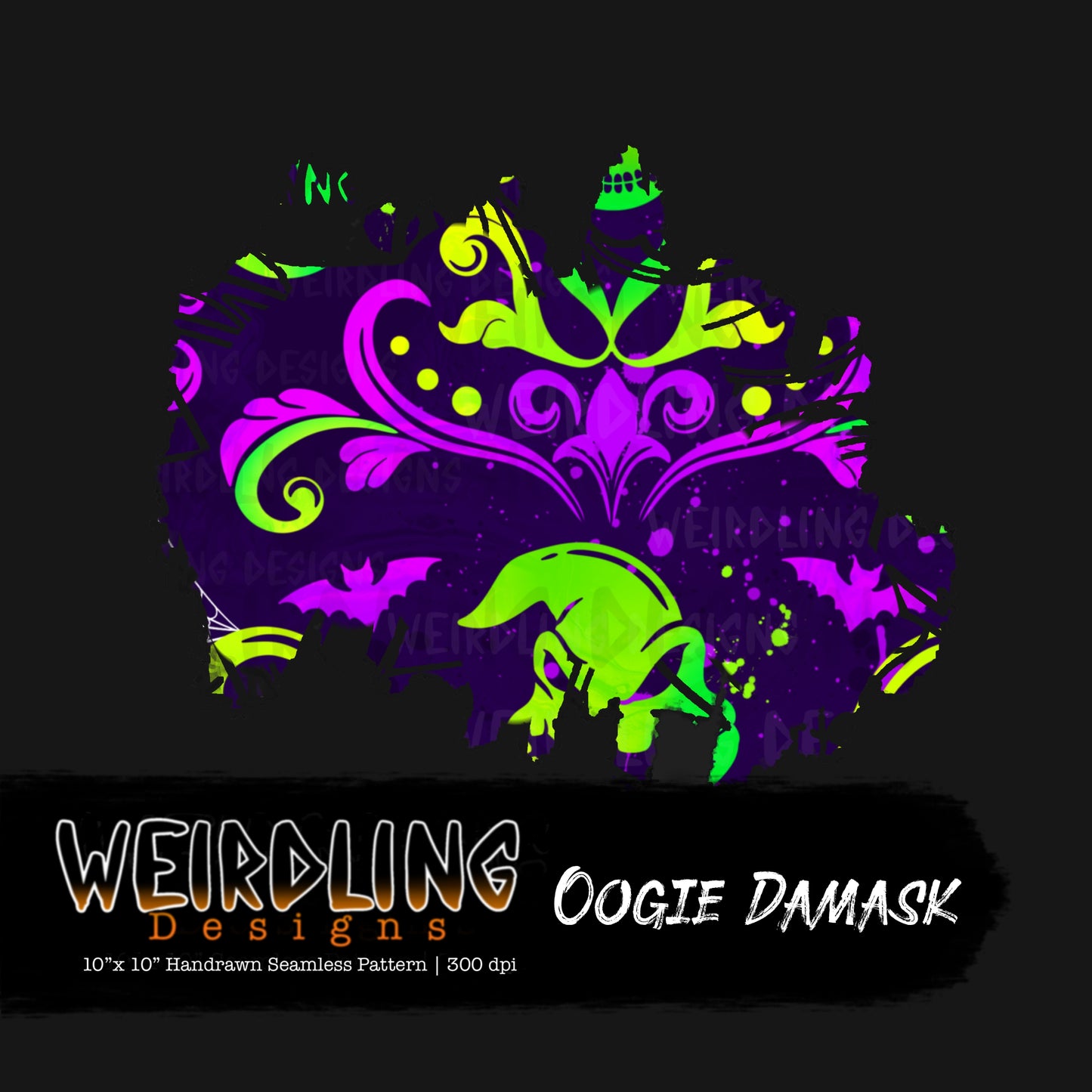 Oogie Damask - Limited Seamless Design - 4 Colourways