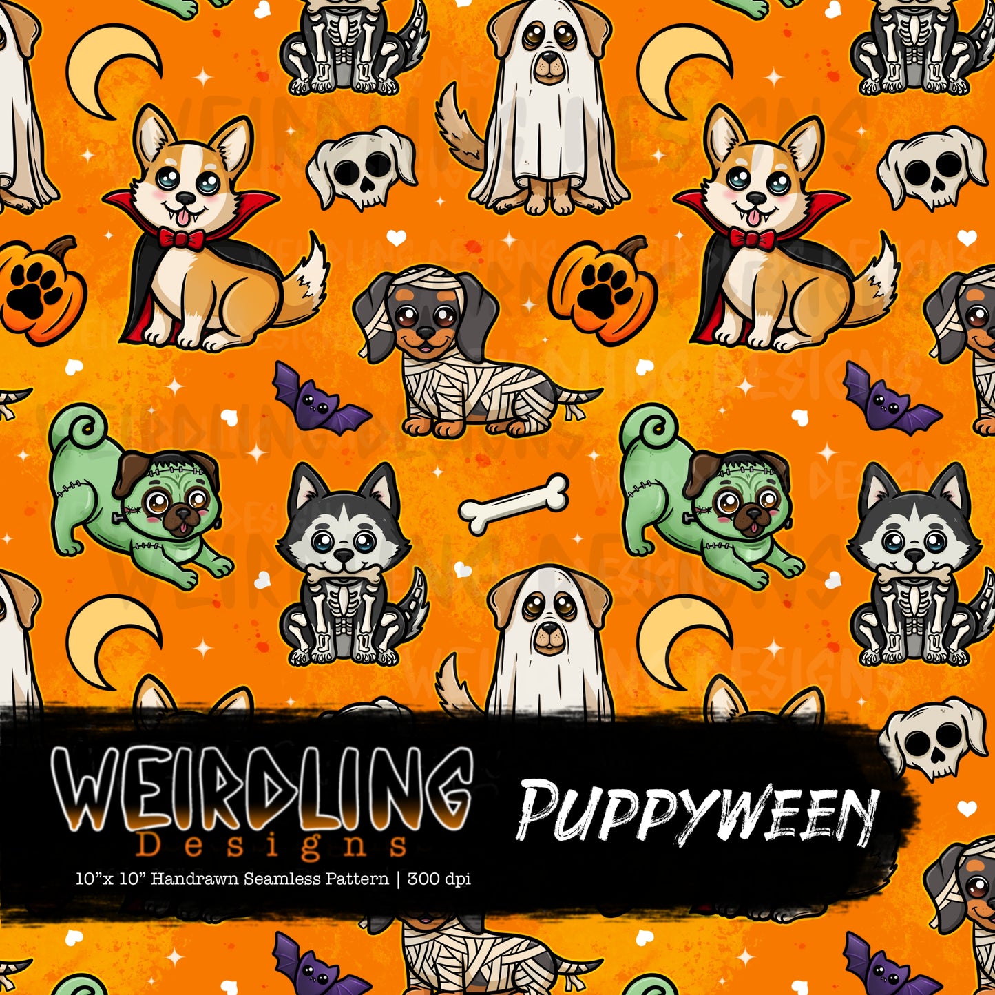 Puppyween- Limited Seamless Design - 5 Colourways