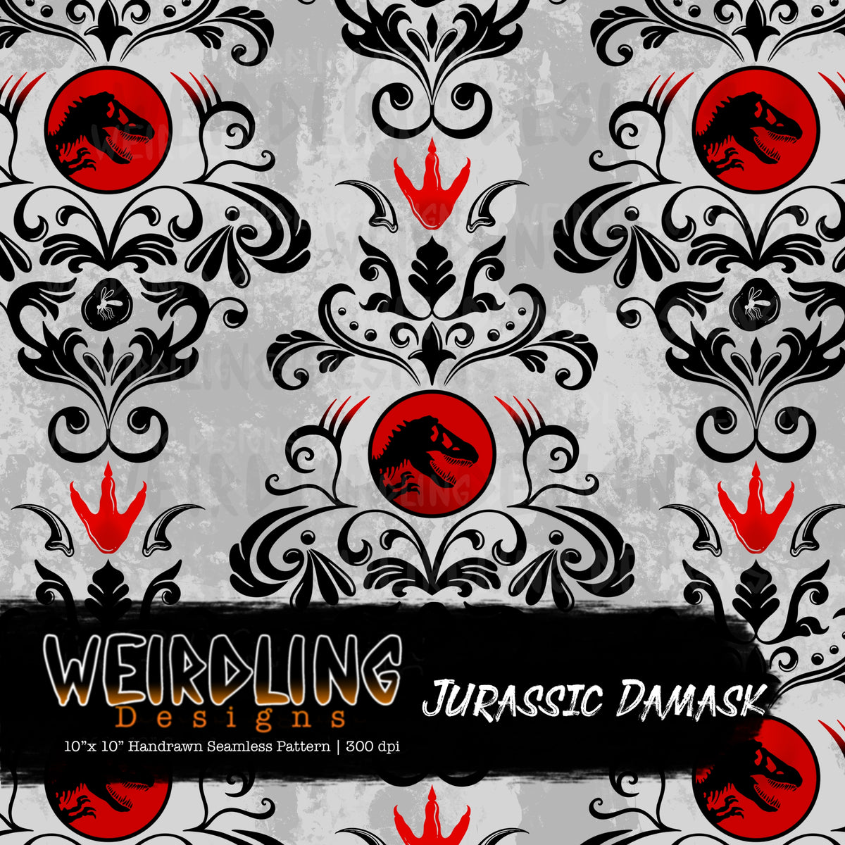 Jurassic Damask - Limited Seamless Design - 5 Colourways
