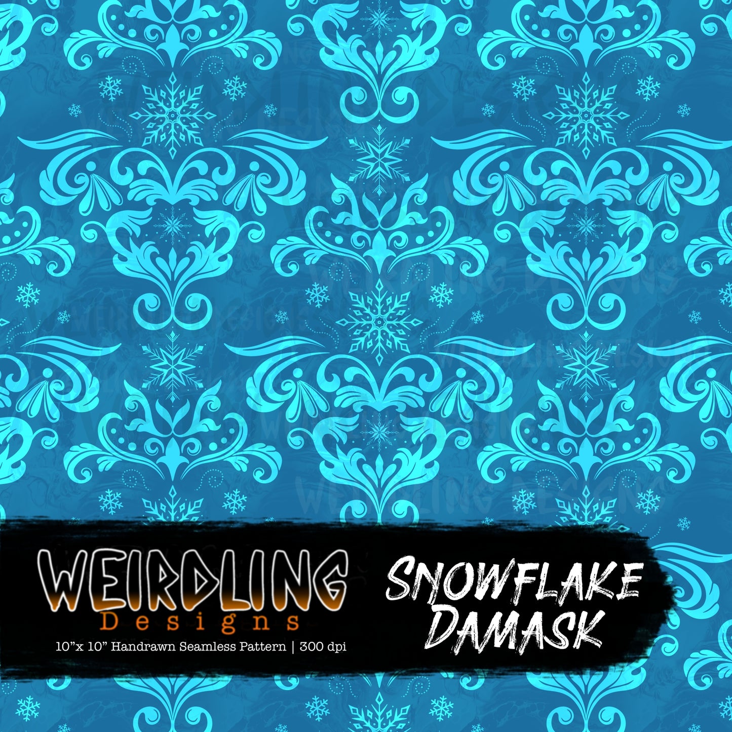 Snowflake Damask - Limited Seamless Design - 6 Colourways