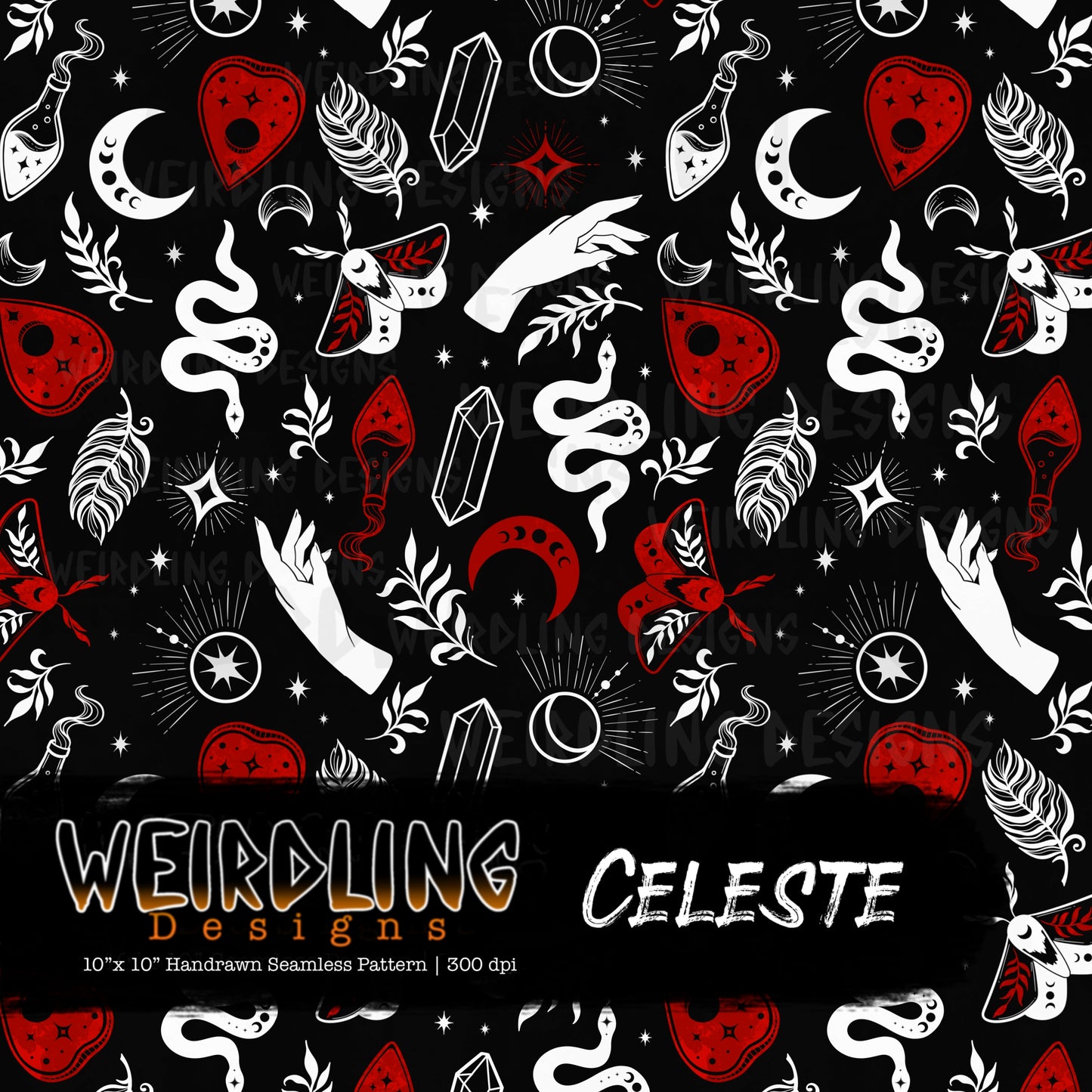 Celeste - Limited Seamless Design - 7 Colourways