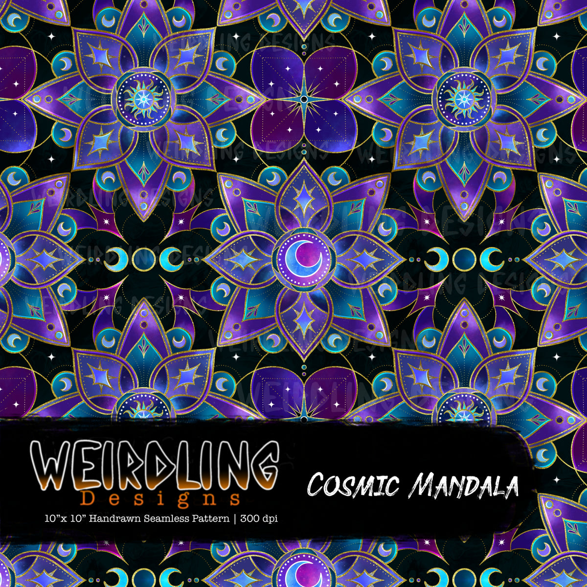 Cosmic Mandala - Limited Seamless Design - 8 Colourways