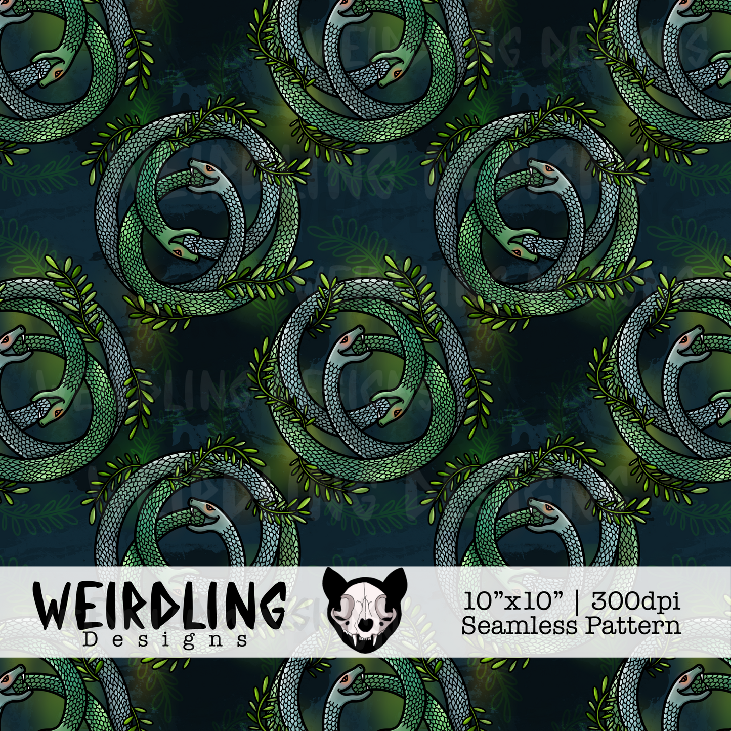 Ouroboros - Limited Exclusive Seamless Pattern - 3 Colourways