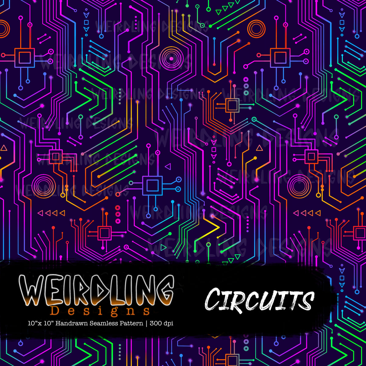 Circuits -Limited Seamless Design - 7 Colourways