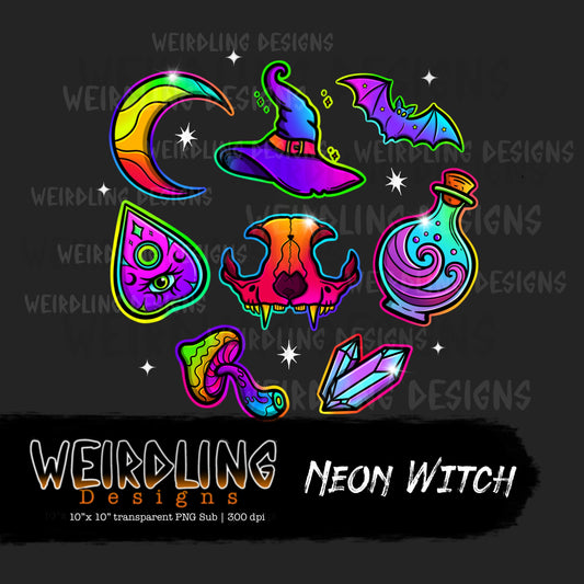 Neon Witch - Non-Exclusive PNG Sub