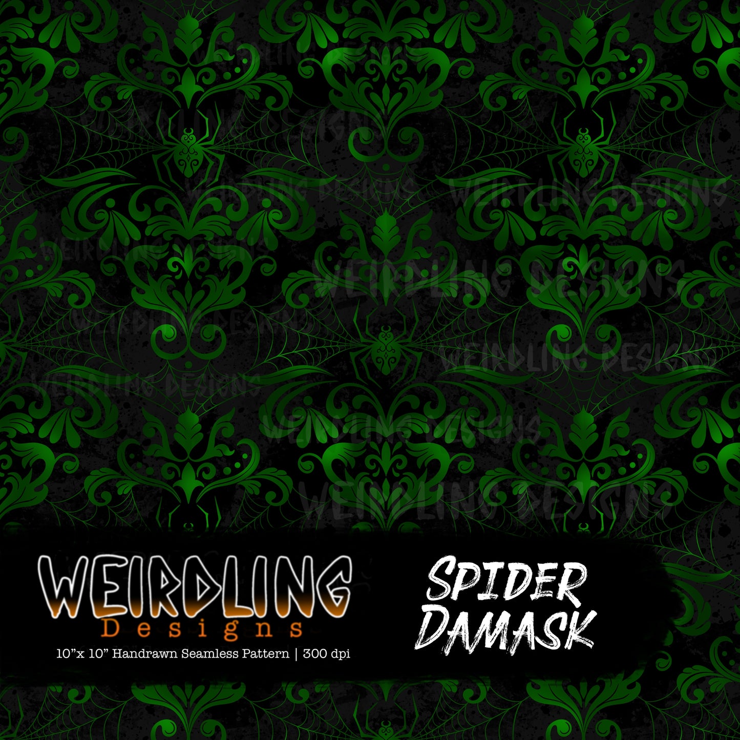 Spider Damask - Limited Seamless Design - 7 Colourways