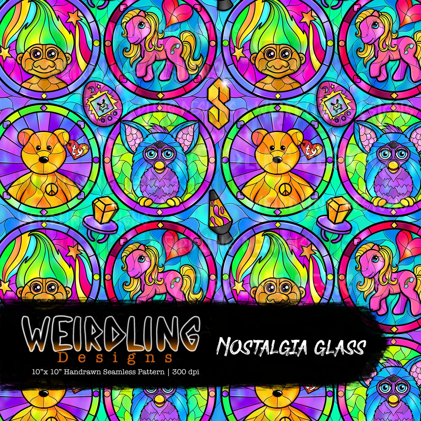Nostalgia Glass - Limited Seamless Design - 4 Colourways
