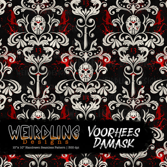 Voorhees Damask - Limited Seamless Design - 6 Colourways