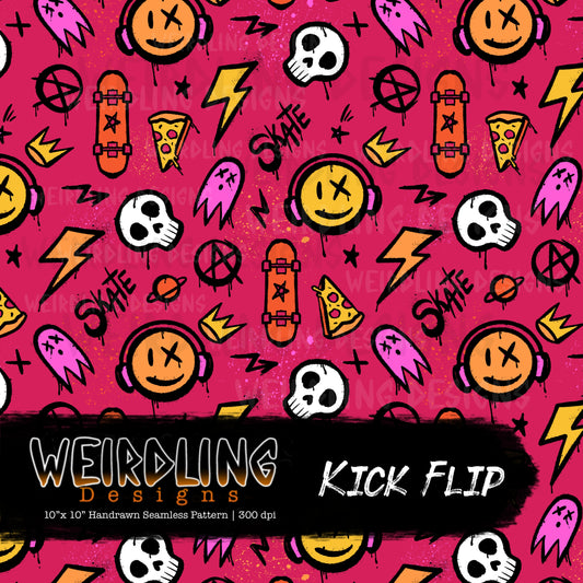 Kick Flip - Limited Seamless Design - 7 Colourways