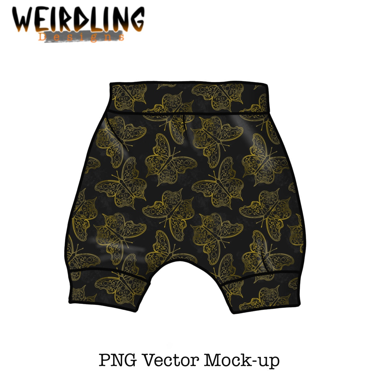 Bummie Shorts - Vector Mockup