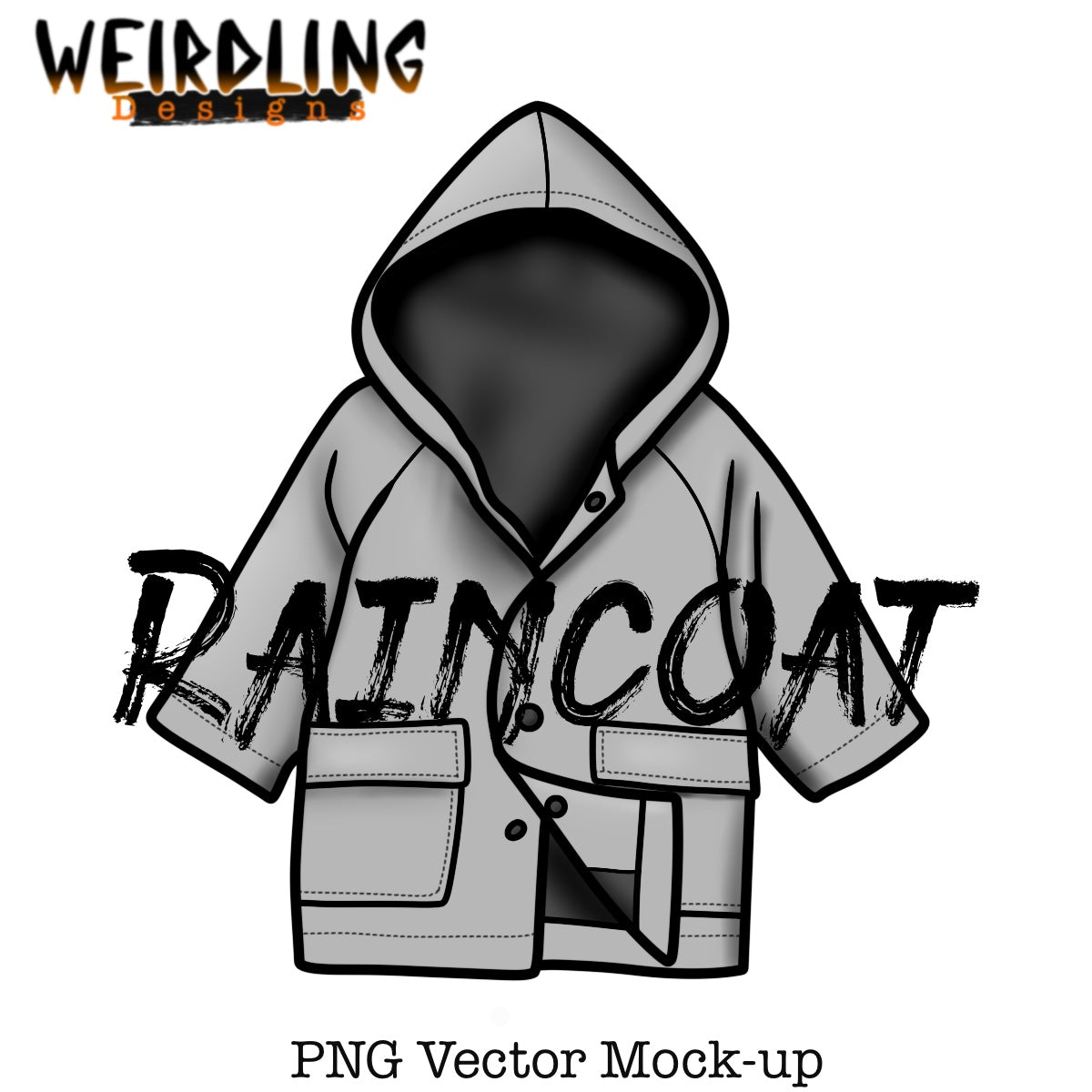 Raincoat - Vector Mockup