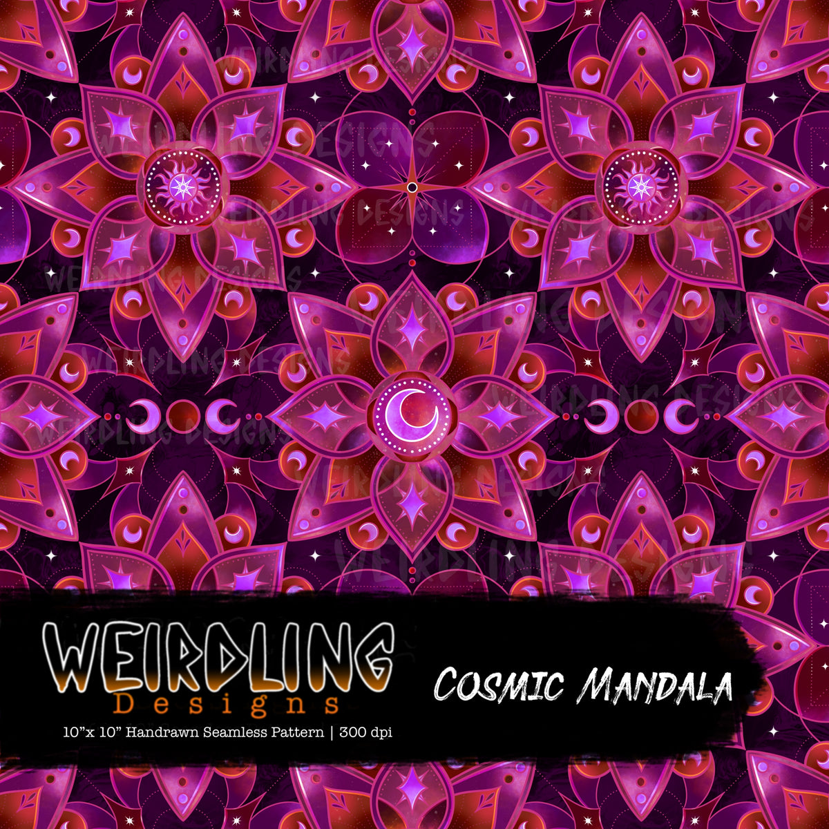 Cosmic Mandala - Limited Seamless Design - 8 Colourways