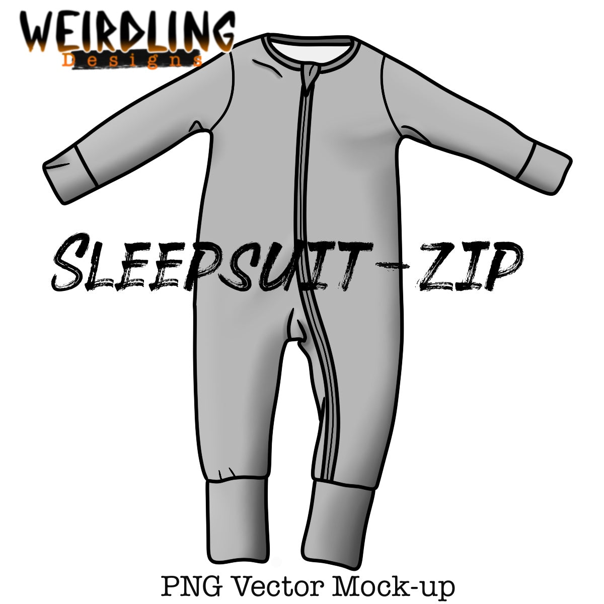 Sleepsuit - Vector Mockup - 2 Styles