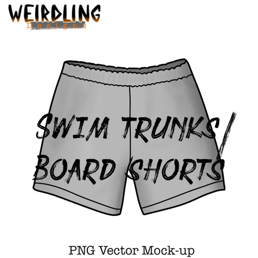 Swim/Board Shorts - Vector Mockup