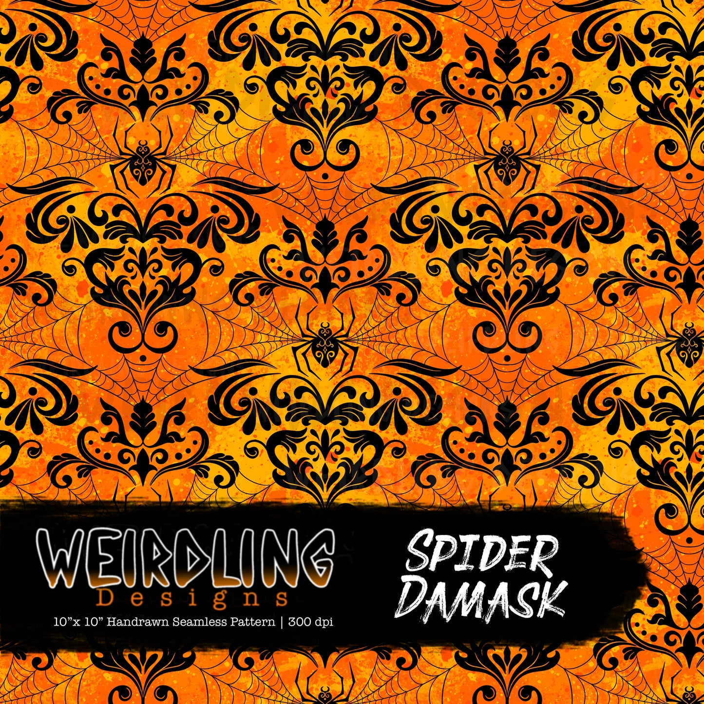 Spider Damask - Limited Seamless Design - 7 Colourways