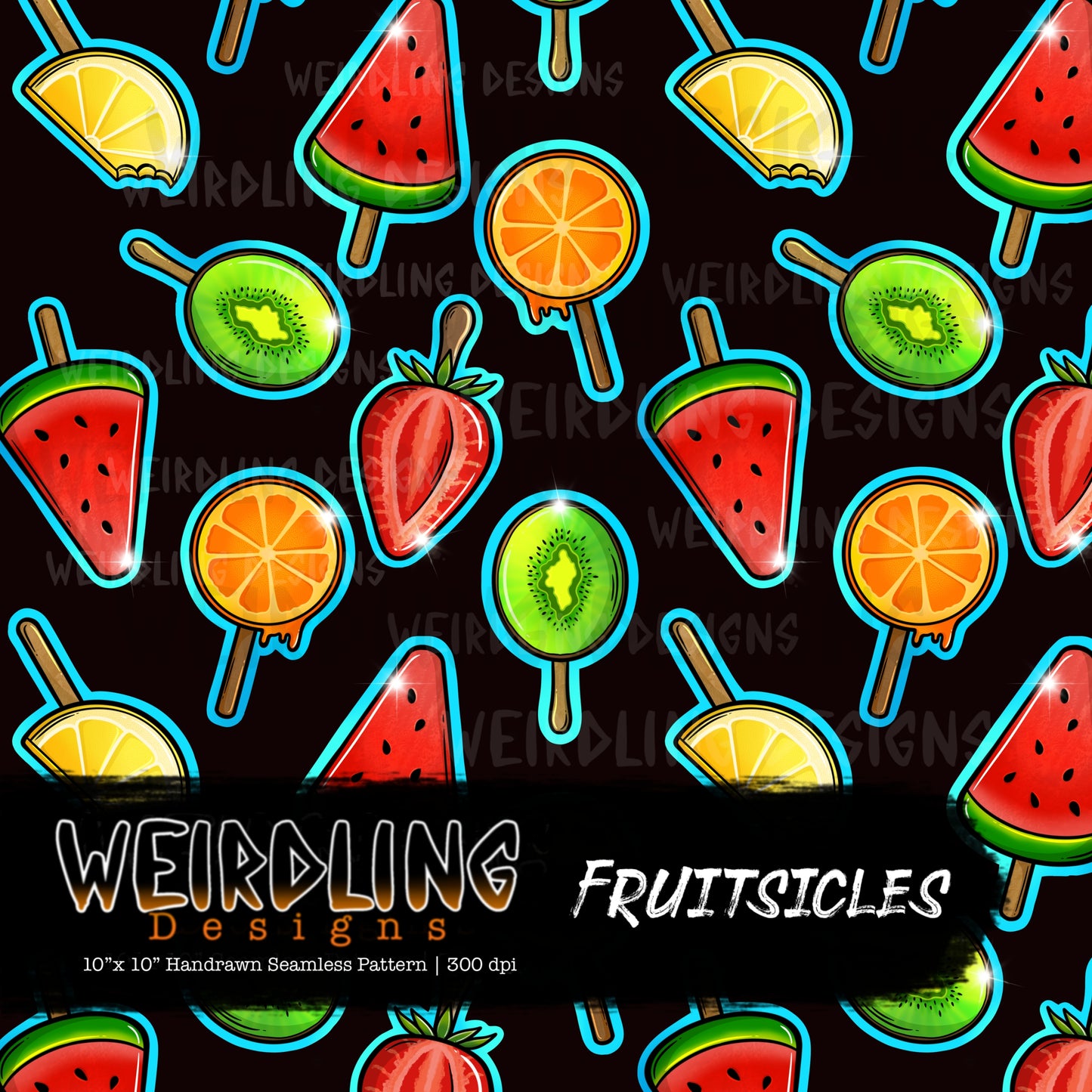 Fruitsicles - Limited Seamless Design - 5 Colourways
