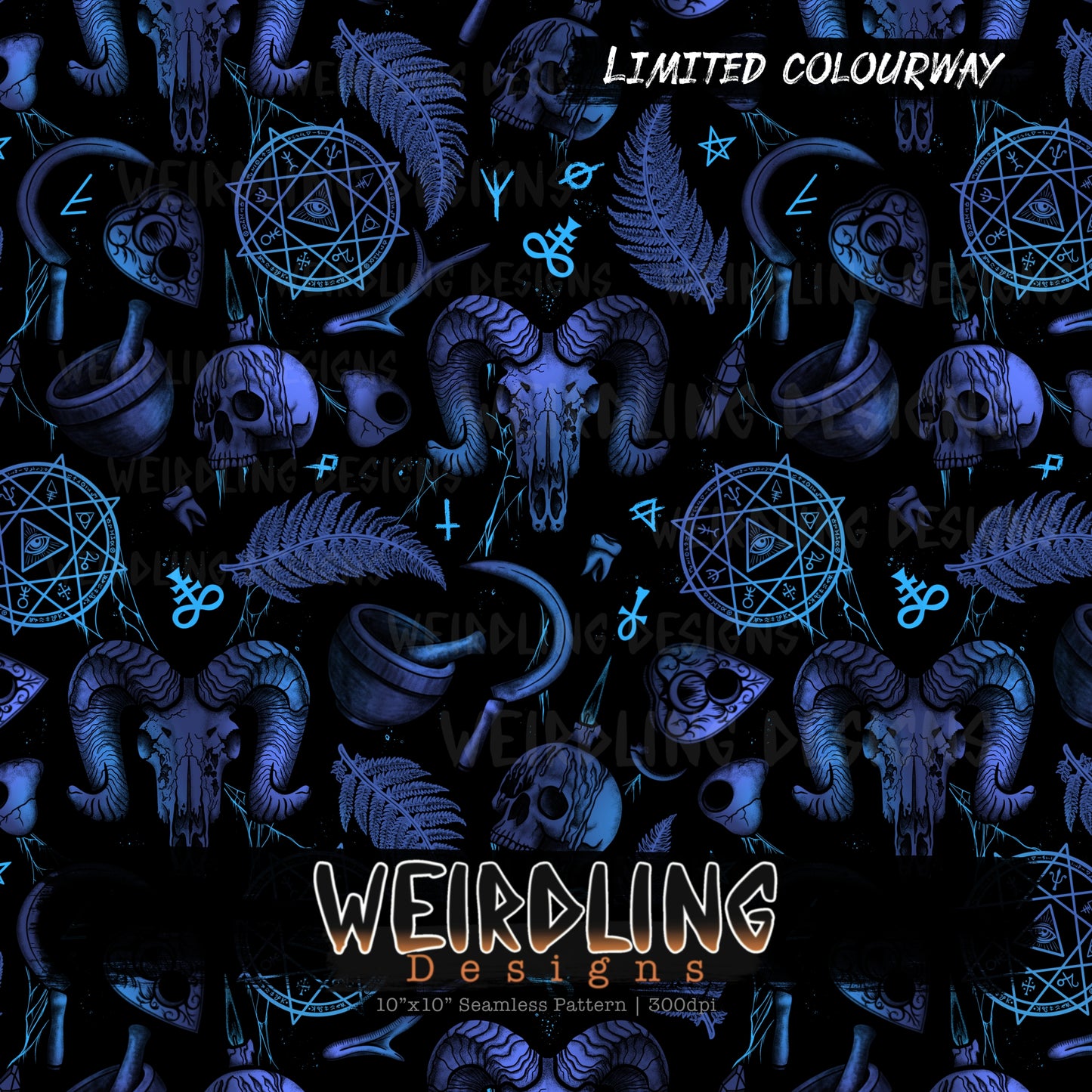 Black Magic - Limited Seamless Design - 6 Colourways