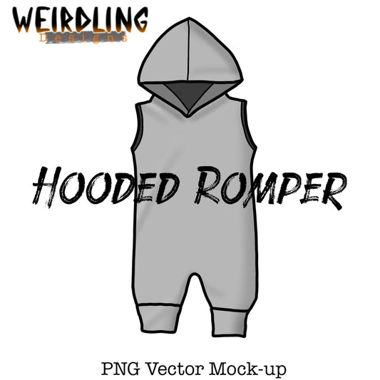 Hooded Romper - Vector Mockup