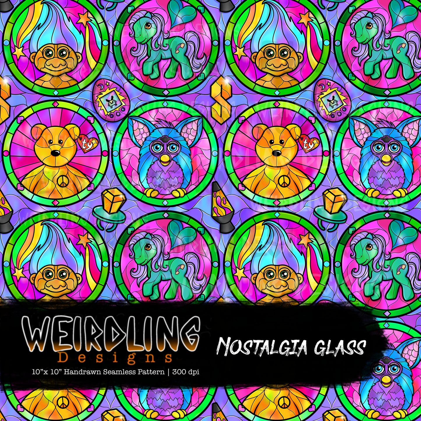 Nostalgia Glass - Limited Seamless Design - 4 Colourways