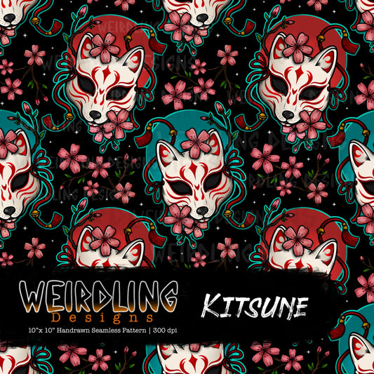 Kitsune - Limited Seamless Design - 6 Colourways