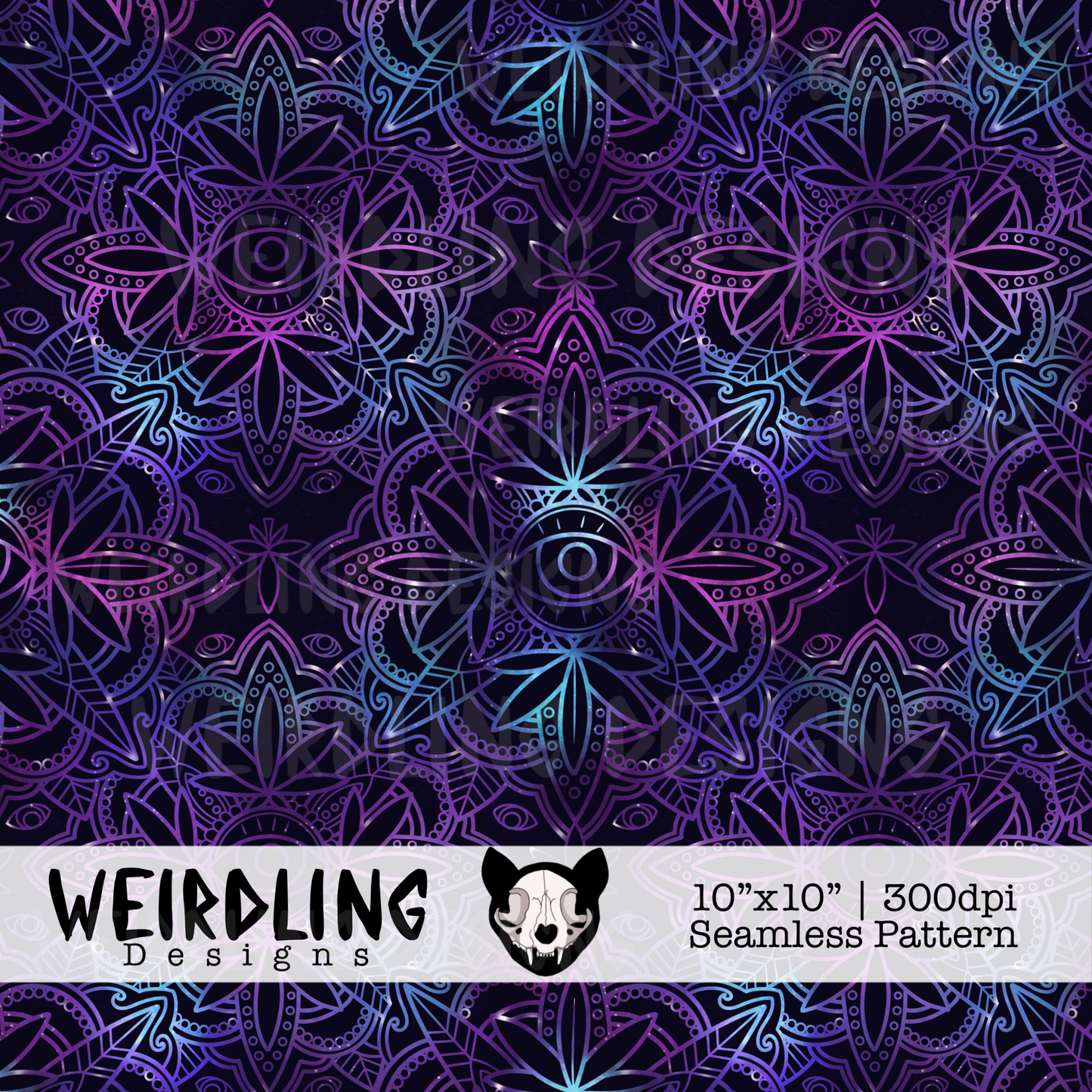 Weedala - Exclusive Seamless Pattern - 3 Colourways