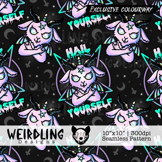 Hail Yourself - Exclusive Seamless Pattern - 3 Colourways