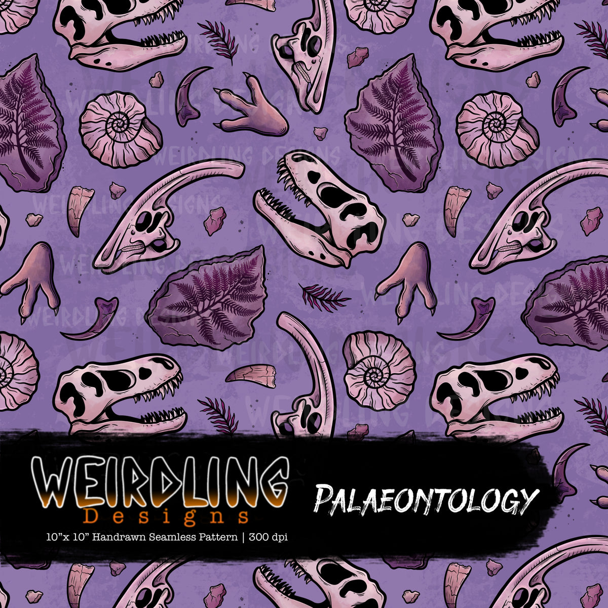 Palaeontology- Limited Seamless Design - 8 Colourways
