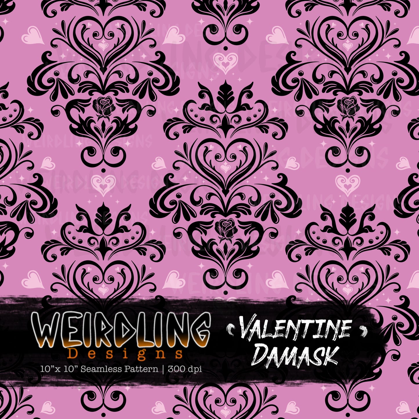 Valentine Damask - Limited Seamless Design - 4 Colourways
