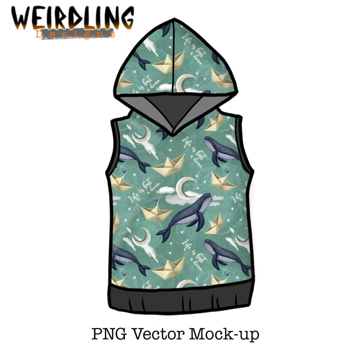 Hooded Tank - Vector Mockup