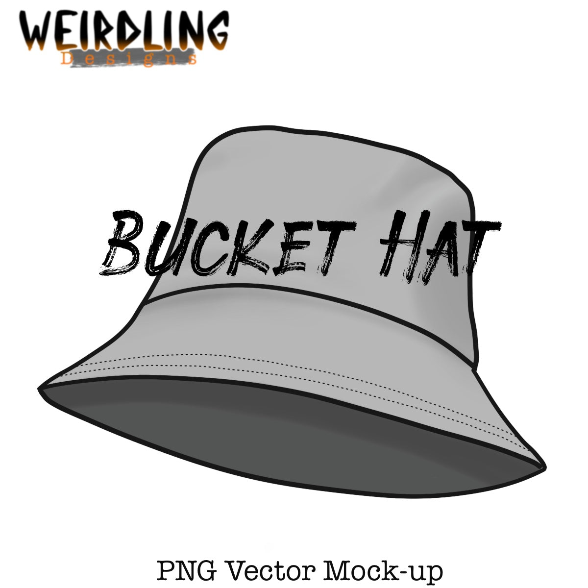 Mocket Vector Bucket Hat - Vector Mockup – Weirdling Designs