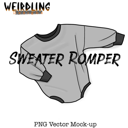 Sweater Romper - Vector Mockup