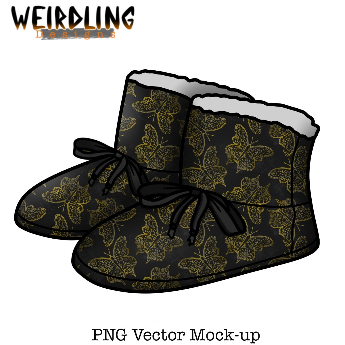 Slipper Boots - Vector Mockup