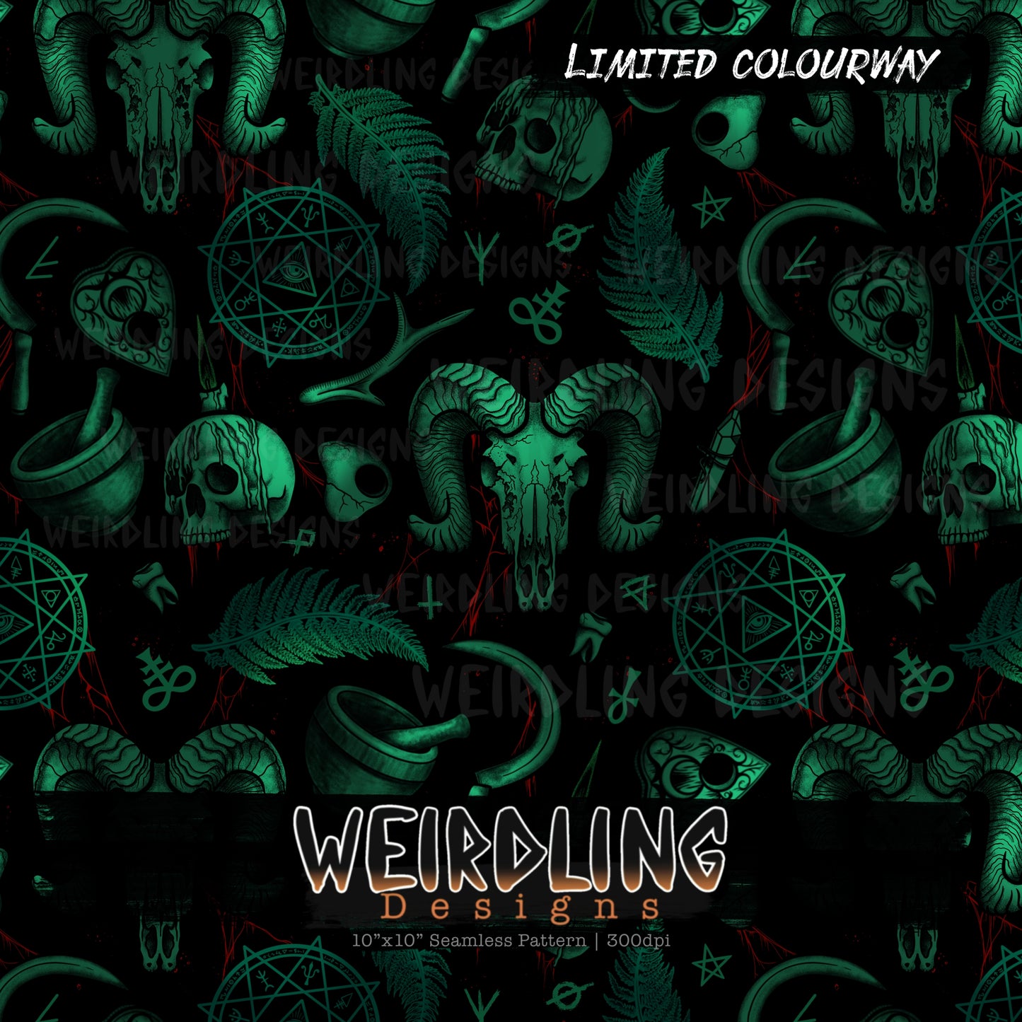 Black Magic - Limited Seamless Design - 6 Colourways