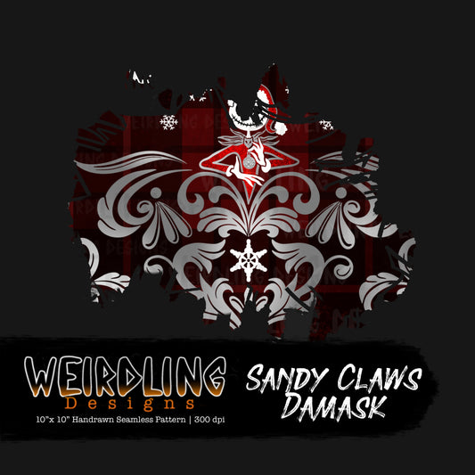 Sandy Claws Damask - Limited Seamless Design - 4 Colourways
