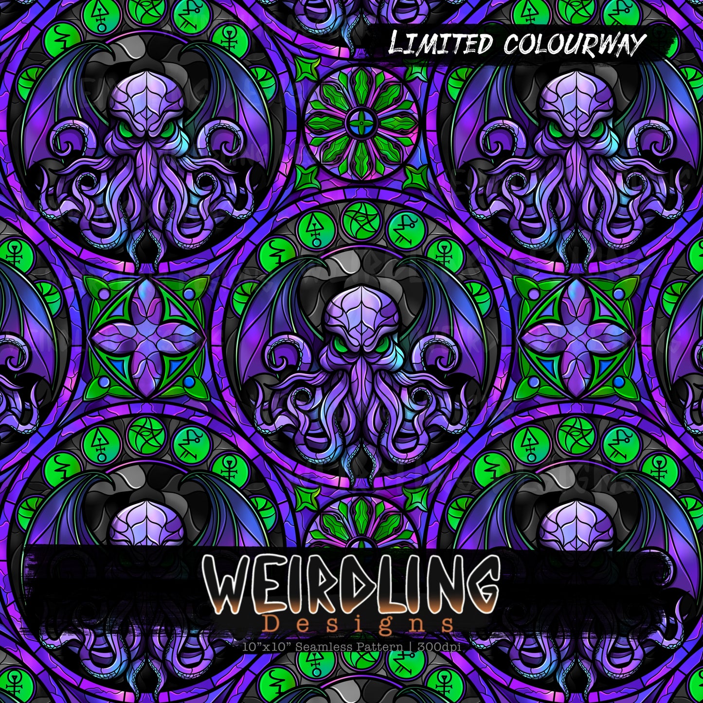 Cthulhu Glass - Limited Seamless Design - 5 Colourways